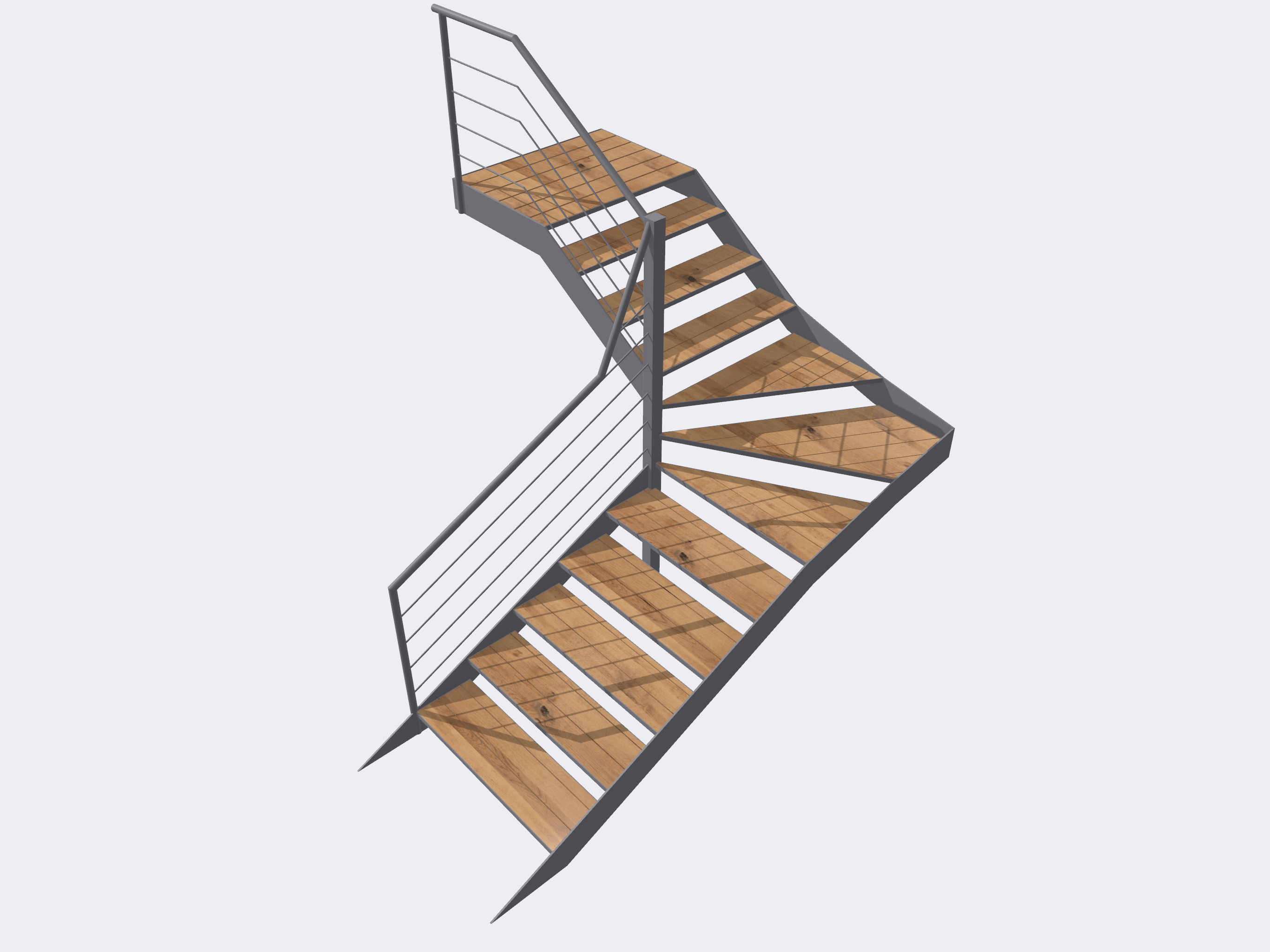 Escalier quart-tournant