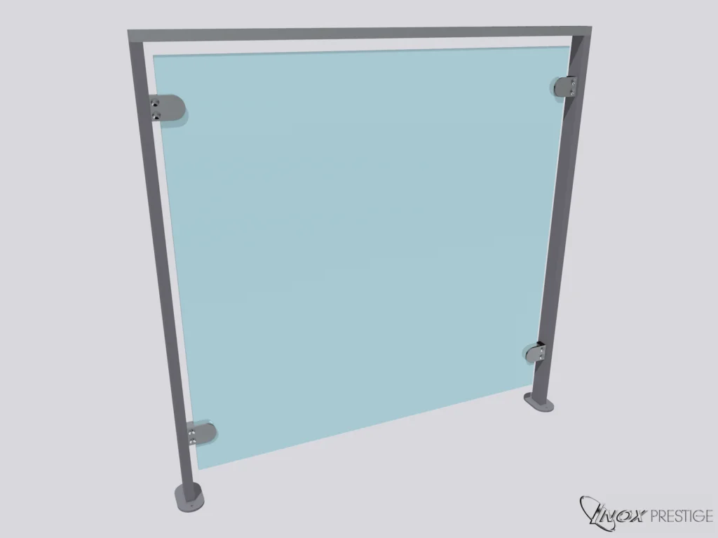 Garde-corps inox et verre