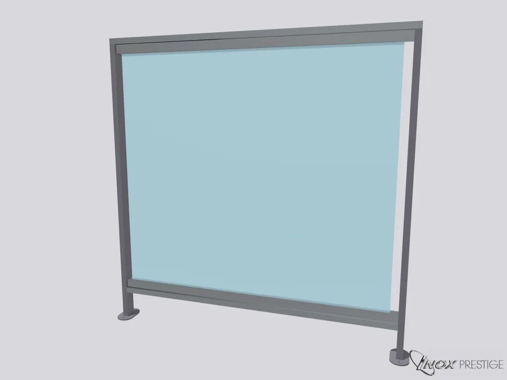 Garde-corps inox et verre