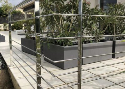 Garde-corps 7 lisses montage mixte