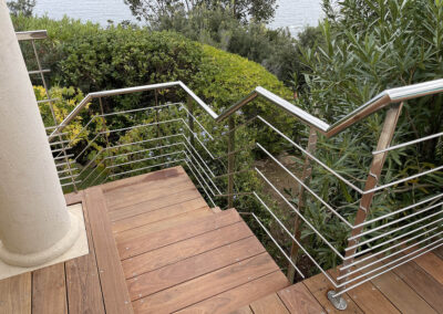 Rampant Evasion - pour balcon posé en nez de dalle, 6 lisses